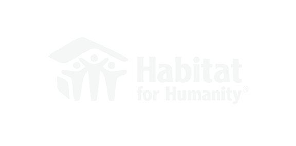 Habitat for Humanity logo featuring three stylized human figures under a roof, next to the words “Habitat for Humanity” in bold and regular fonts.